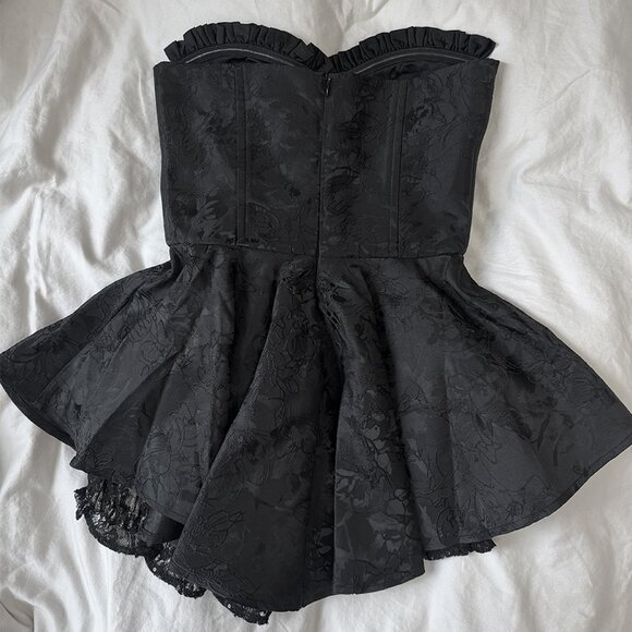 Airina Mini Dress by Nana Jacqueline in Black - Picture 2 of 9